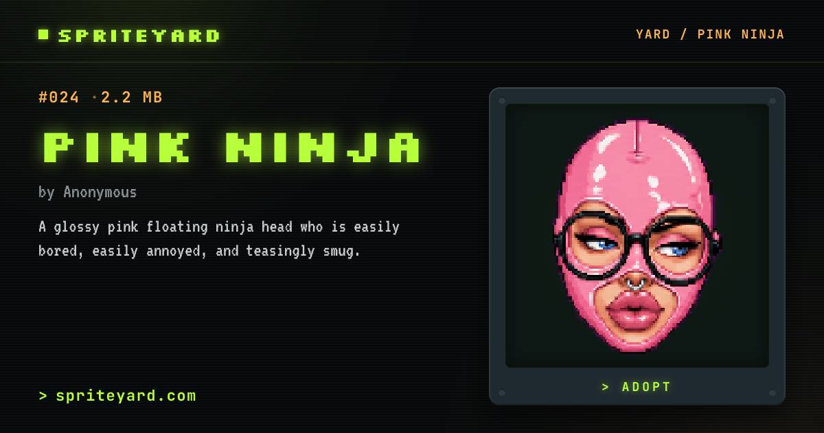 Pink Ninja by Anonymous - SpriteYard